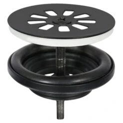 Differnz Afvoerplug Voor Fontein Mat Zwart