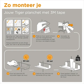 Tiger Planchet Colar 30 Cm Zwart - Afbeelding 8