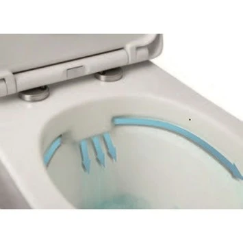 Lafiness Staand Toilet Zonder Spoelrand Wit - Afbeelding 3