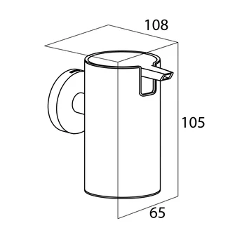 Tiger Zeepdispenser Boston Groot Hangend RVS - Afbeelding 5