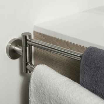 Tiger Dubbel Handdoekrek Boston Met Draaibare Armen RVS - Afbeelding 3