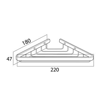 Tiger Zeepbakje Exquisit Voor Hoek Hangend RVS - Afbeelding 6