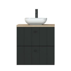 Tiger Maryport Badkamermeubelset 60 Cm Mat Zwart Met Licht Eiken Wasblad, Keramische Opzetkom En Matzwarte Grepen 20 Tiger Maryport Badkamermeubelset 60 Cm Mat Zwart Met Licht Eiken Wasblad, Keramische Opzetkom En Matzwarte Grepen -SEALSKIN Store 123 188