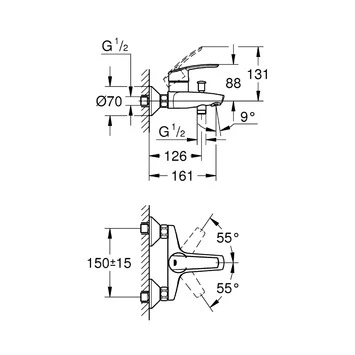Grohe Badkraan Start Chroom - Afbeelding 2