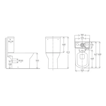 Van Marcke Ike WC Pack Zonder Spoelrand - Afbeelding 2