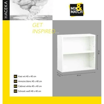 Haceka Mix&match Kast Wit 40x40 Cm - Afbeelding 3