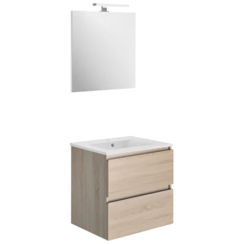 Atlantic By Allibert Badmeubelset Emma 60 Cm 2 Lades Hout