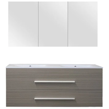 Style Badmeubelset Eiken Donkergrijs 120 Cm