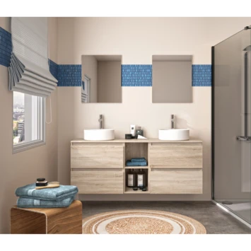 Allibert Gaya Badmeubelset 150cm Met Spiegels Eiken - Afbeelding 2