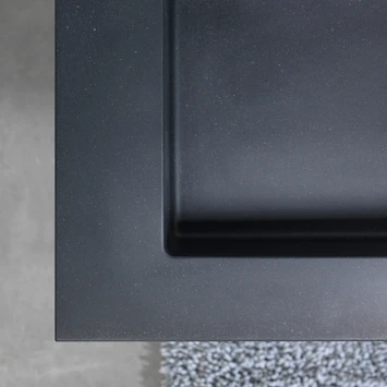 Tiger Karlo Badkamermeubel 60 Cm Hoogglans Wit Met Wastafel Zwart - Afbeelding 5