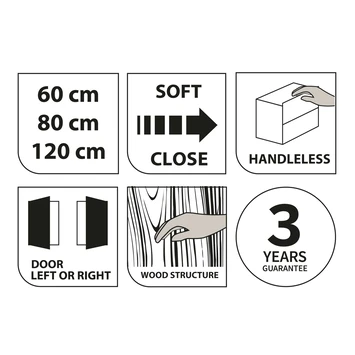 TIGER S-line Spiegelkast Chalet Eik 120cm - Afbeelding 3