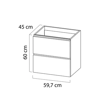 Tiger Karlo Badkamermeubel 60 Cm Hoogglans Wit Met Wastafel Hoogglans Wit - Afbeelding 10