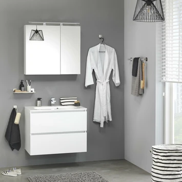 Tiger Spiegelkast S-Line 80cm Sneeuwwit - Afbeelding 2