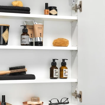 Tiger Spiegelkast S-Line 80cm Sneeuwwit - Afbeelding 4