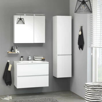 Tiger Karlo Kolomkast Sneeuwwit 160 Cm - Afbeelding 4