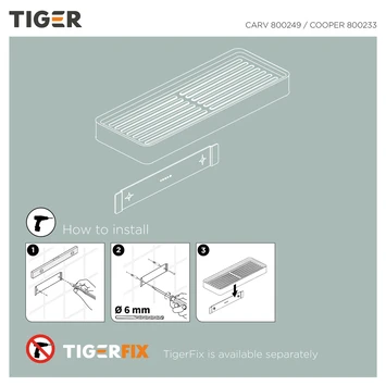 Tiger Planchet Carv 28 Cm Zwart - Afbeelding 2