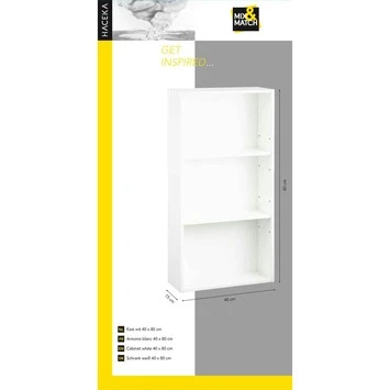 Haceka Mix&match Kast Wit 80x40 Cm - Afbeelding 3