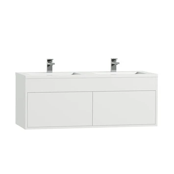 Tiger Helsinki Badkamermeubel 120 Cm Hoogglans Wit Met Wastafel Polybeton Hoogglans Wit