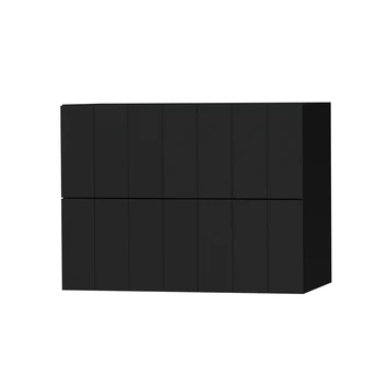 Tiger Maryport Badkamermeubelset 80 Cm Mat Zwart Met Matzwarte Polybeton Wastafel En Matzwarte Grepen - Afbeelding 6