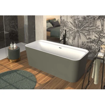 Allibert Bad Kolora Vrijstaand Gun Metal Mat 170x78 Cm - Afbeelding 2