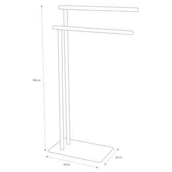Sealskin Handdoekrek Brix Metaal Wit - Afbeelding 8