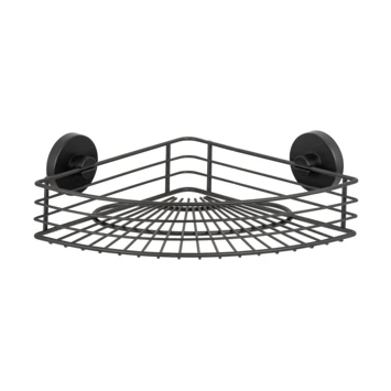 Wenko Vacuumloc Hoekrek Bari Zwart - Afbeelding 2