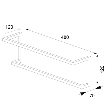 Sealskin Carré Handdoekrek 48 Cm Zwart - Afbeelding 5