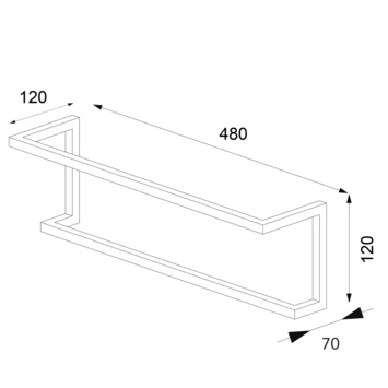 Sealskin Carré Handdoekrek 48 Cm Zwart - Afbeelding 6