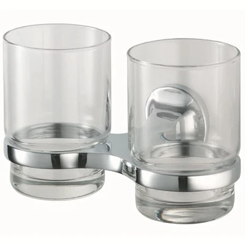 Haceka Dubbele Bekerhouder Aspen Met Bekers Chroom