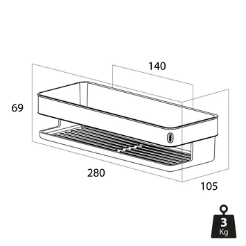 Tiger Douchemand Carv 28 Cm Zwart - Afbeelding 8
