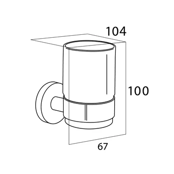 Tiger Bekerhouder Boston Met Beker RVS - Afbeelding 4