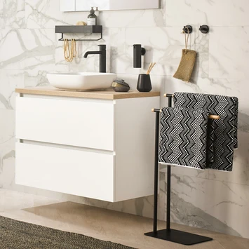 Sealskin Plank- En Handdoekhouder Brix Zwart - Afbeelding 8