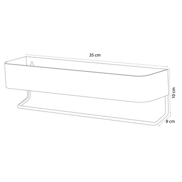 Sealskin Plank- En Handdoekhouder Brix Zwart - Afbeelding 9