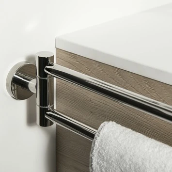 Tiger Dubbel Handdoekrek Boston Met Draaibare Armen Chroom - Afbeelding 3