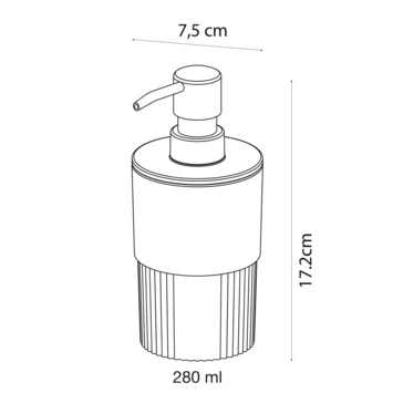 Sealskin Zeepdispenser Brave Staand Donkerroze - Afbeelding 9