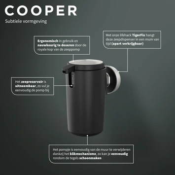 Tiger Zeepdispenser Cooper 175ml - Afbeelding 5