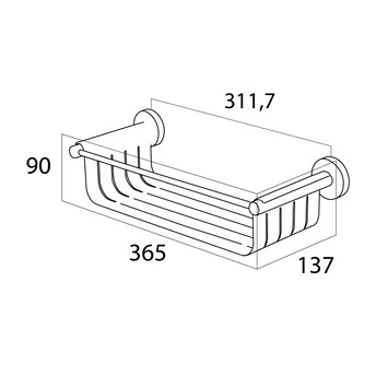 Tiger Wandkorf Boston Chroom - Afbeelding 7