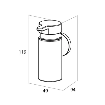 Tiger Zeepdispenser Noon Klein Zwart - Afbeelding 5
