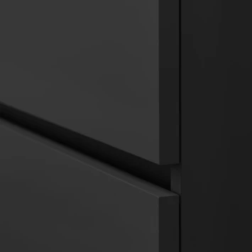 Tiger Badkamermeubelset Karlo 80cm Matzwart Met Zwarte Wastafel - Afbeelding 3