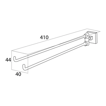 Tiger Handdoekrek Melbourne Met Draaibare Armen Chroom - Afbeelding 4