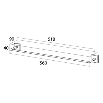 Tiger Handdoekrek Melbourne Chroom - Afbeelding 5