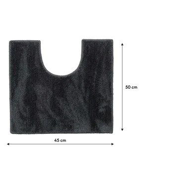 Sealskin Toiletmat Doux 45x50cm Donkergrijs - Afbeelding 5