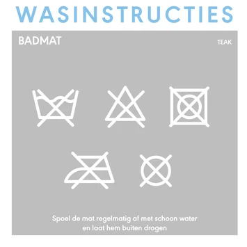 Sealskin WC Mat Woodblock Teak 60x60 Cm - Afbeelding 6