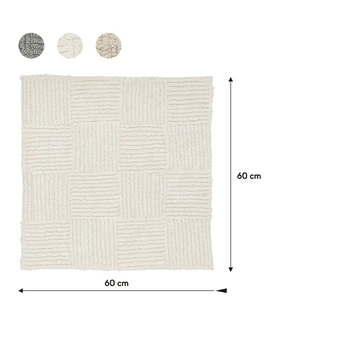 Sealskin Badmat Reverse 60x60cm Ivoor - Afbeelding 5