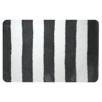 Sealskin Badmat Linje Grijs Met Wit 90x60 Cm
