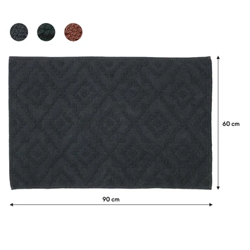 Sealskin Badmat Aztec 60x90cm Donkergrijs - Afbeelding 9