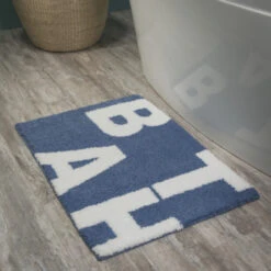 Sealskin Badmat Littera Blauw 90x60 Cm 8 Sealskin Badmat Littera Blauw 90x60 Cm -SEALSKIN Store 123 4711