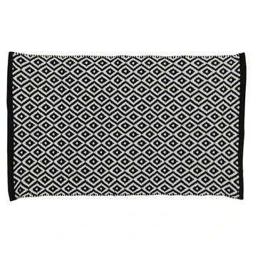 Differnz Badmat Wales Zwart Wit 50x80 Cm