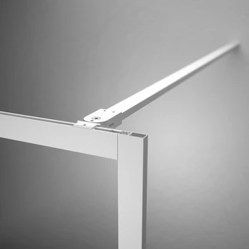 Sealskin Contour Inloopdouche Type A3 118x200 Cm, 6 Mm Helder Veiligheidsglas Met Antikalklaag Mat Wit - Afbeelding 4