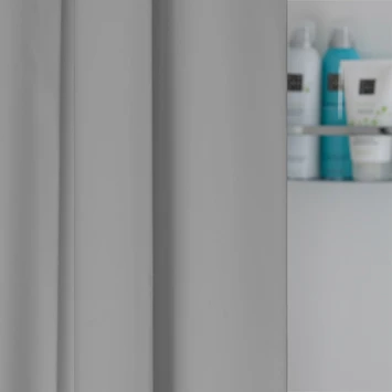SEALSKIN Douchegordijn Granada 120x200cm Licht Grijs - Afbeelding 3
